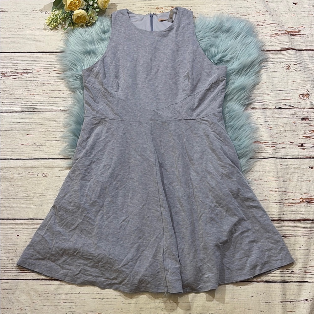 Anthropologie Hutch Blue Sleeveless Mini Fit Flare Dress sz 0X